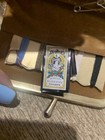 Vintage Mini Orange Velvet Golden Frame Sewing Kit Complete Travel Kisslock