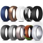 5-10packs Silicone Wedding Engagement Ring Men Women Rubber Band Gym Sports Us