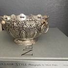 Vintage Rainmond Silver Plate Ornate Bowl With Ring Handles 