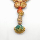 Vintage Ornate Magnifying Glass W  Seashell Handle   Decorated Frame Nautical