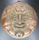 Antique German Copper Food Cake Mold Man In The Moon Face Mimminger Mau