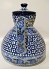 Polish Pottery Pitcher With Lid 34 Oz Signature  wedding Day 