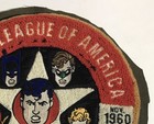 Justice League Bomber Jacket Large Embroidered Back Patch Super Friends Rare Vtg