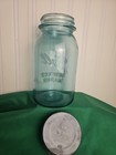 Vintage Blue Ball Perfect Mason Jar Canning Quart  5 Cottage Farmhouse Decor 