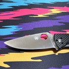 Spyderco Tenacious Folding Knife Carbon Fiber g-10  3 375  Satin  C122cfp