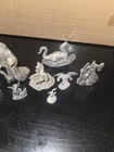 Lot Of 13 Fantasy Pewter Mini Figurines Wizards Dragons Gargoyles Grim Reaper