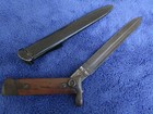 Very Rare Original Ww2 Italian M1938 Latch Lock Folding Bayonet And Scabbard