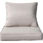 Outdoor Patio Chair Cushions Set 24x24x4  With Removable Covers Seat Cushion Set
