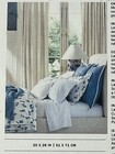  new 1 Standard Ralph Lauren White Blue  georgica Pillow Sham Maylen Flowers 