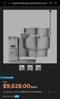 Vulcan K12ett-7 12 Gallon Tilting Electric Steam Jacketed Kettle - 12 Kw  208v