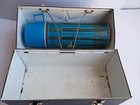 Vintage King Seeley Thermos Metal Lunchbox   Blue Thermos Bottle Complete Set   