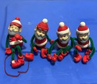 7 Vintage Ceramic Elves Christmas Decor Figurines Lot