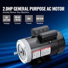 Uimoso 2hp Electric Motor 1725rpm Ac 115v 230v 56c Frame 1-phase 5 8  Shaft