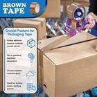 12 Rolls Carton Sealing Brown Packing Tape Box Shipping 2 Mil 2 x110 Yard 330ft