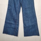 Vintage 70s Landlubber Flared Wide Leg Denim Jeans Blue 25 Waist X 30 Inseam