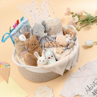 30 Piece Baby Gift Basket     Luxury Curated Baby Girl Gift Basket For Newborn  Pr