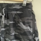 Athleta Girl All Play 3  Short Girl s Sz Xxl 16 Athletic Black Camo Zip Pockets