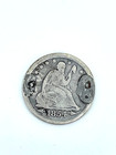 1854 Seated Liberty Silver Quarter Love Token E I D