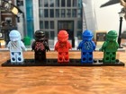 Lego Ninjago Custom Nrg Minifigures Set Kai Jay Zane Cole Lloyd Rare