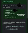 Frontier Airlines Travel Credit  264 98 Us-nationwide Expiration Sep 2027