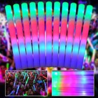 100p Led Light Up Foam Sticks 3color Wave Tubes Wand Colorful Flashing For Party