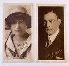 2 Rare 1916 Silent Film Actor Movie Star Portrait Virginia Norden John Barrymore