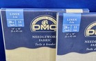 Lot 2 Dmc 28 Ct Linen Needlework Fabric 14 x 18  Cream 712   White B5200 New