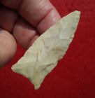 Fluted 1-9 16  Paleo Beaver Lake Ohio Arrowhead Indian Artifact Projectile Point
