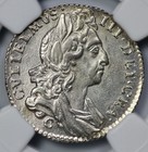 1697-c England William Iii Silver 6p Sixpence Ngc Au 58 Bull-1271 Esc-1557