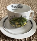 Porcelaine D   auteuil Set Of 2 Demitasse  Espresso Cup   Saucers Napoleon France