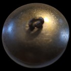 Antique Victorian Metal Button Grape Cluster   Vine Leaves Repouss   Ci 1890