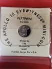 1971 Apollo 15 Eyewitness Mini Coin - Platinum Franklin Mint Original