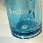 Bandon By Sea Oregon Ore  Antique Depression Blue Glass Souvenir Trinket Cup Mug