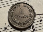 El Salvador 1 Centavo 1889-h Km106 Cu-ni Heaton 2-year Type Rare In High Grade  