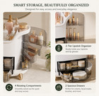 Cosmetic Storage Organizer Jewelry Display Shelf Makeup Skincare Holder Box