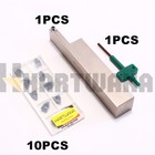 Lathe Grooving Tool Holder 25mmx25mm Indexable Grooving Inserts Width 8mm