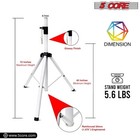5core Speaker Stand Tripod Pair Heavy Duty Adjustable 72  Universal Mount W Bag