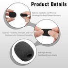 30 Pack Mini Microphone Foam Covers  Universal High Density Headset Windscreen 