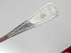 Vintage Navajo Indian Pawn Sterling Silver Hand Stamped Serving Fork Harvey Era