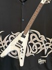 Vintage Gibson Black Button Shirt Guitar 90   s