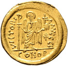 527-565 Ad Justinian The Great Byzantine Gold Solidus Coin  Angel cross Reverse