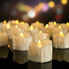 12 24pcs Flameless Led Tea Lights Votive Candles Lamp Decor Battery Operated Set