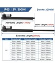 12 Inch 12  Stroke Heavy Duty 12v Linear Actuator With Mounting Bracket 3000n 66