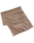 Gucci Logo Small Jacquard Wool   Silk-blend Scarf Women s Brown