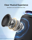 Portable Bluetooth Speaker 30w Tws Stereo Led Lights Tf Card Aux Usb-c