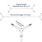 Sheet Straps For Bed  Durable Adjustable Fasteners  Metal Clips  2pcs  White
