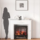 Homcom Freestanding Wood Mantel Surround For Electric Fireplace Stove
