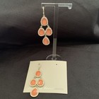 Elizabeth Bower Blossom Chandelier Coral Maids New Earrings 
