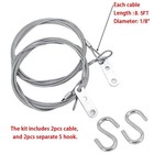 Garage Door Safety Cable For Extension Springs Galvanized Carbon Steel 8 5ft X 1