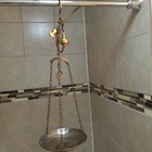 Antique Brass Hanging Balance Scale   very Early 1900 s 